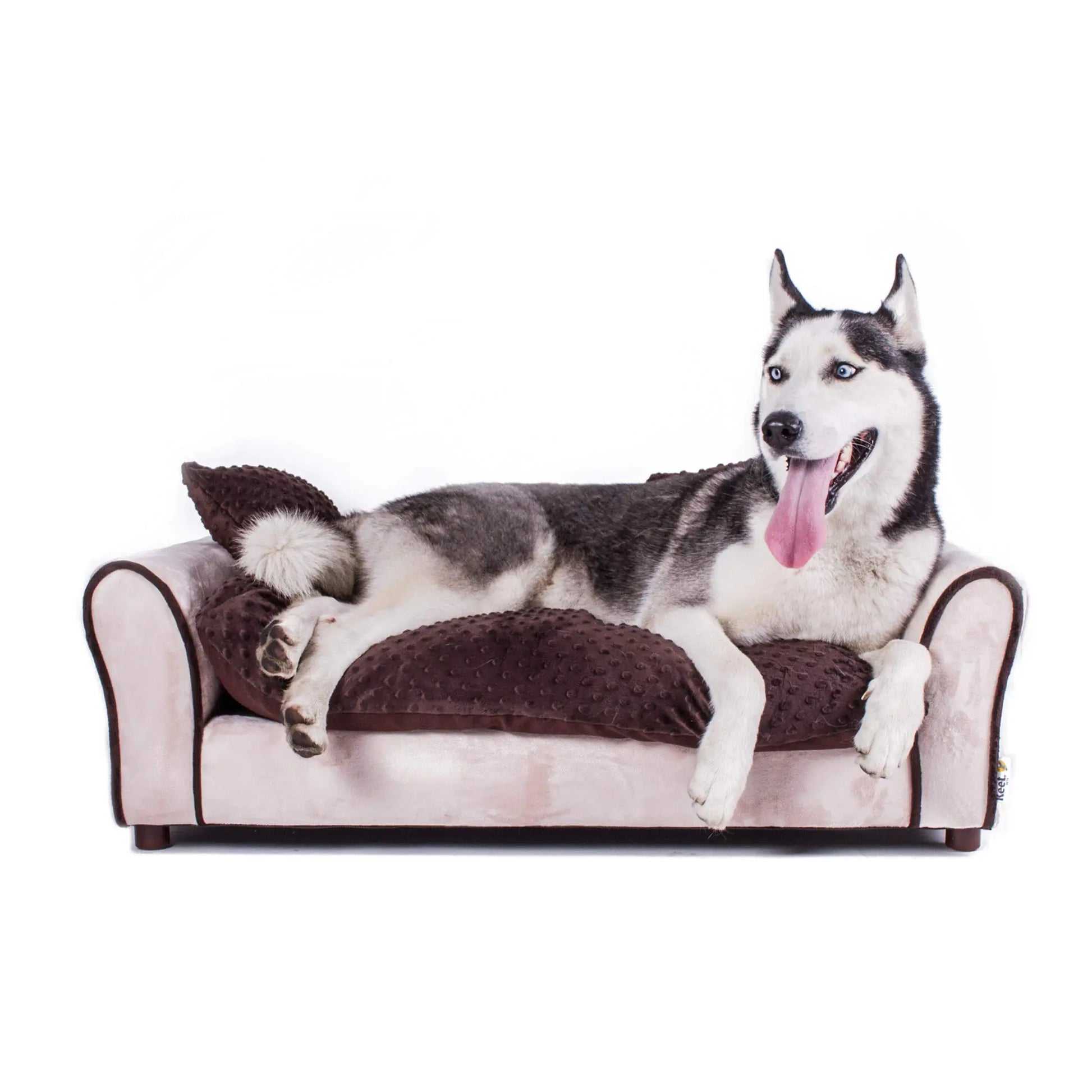 Moots Westerhill Pet Sofa Bed Deluxe Sofa Pet Bed Comfortable Sofa for Dogs Dog Sofa Easy to Coordinate Durable Stylish and Easy to Clean Dog Sofas Couch for Dogs Khaki Large