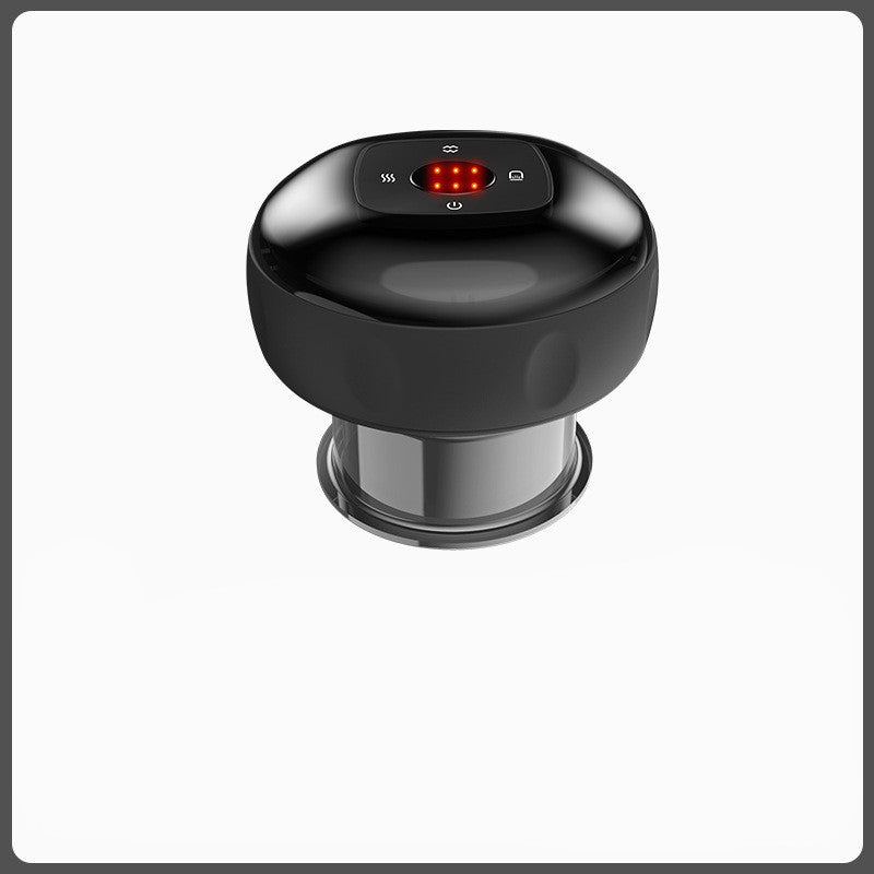 Shopi Vella black anti-cellulite vacuum massager with digital display and ergonomic design