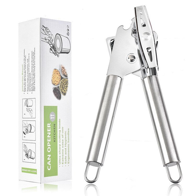 Shopi Vella stainless steel can opener best can opener for kitchen storage with ergonomic handles