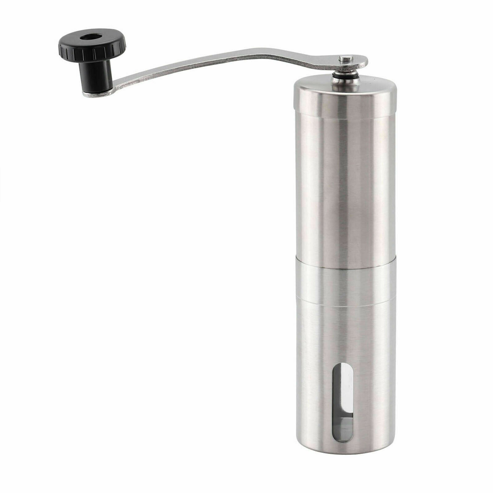 Shopi Vella stainless steel conical burr coffee bean mill with hand crank for grinding beans