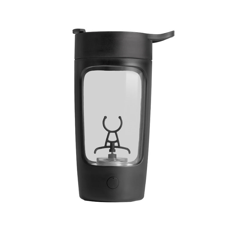 Shopi Vella black portable juice blender with clear body and detachable blending blades