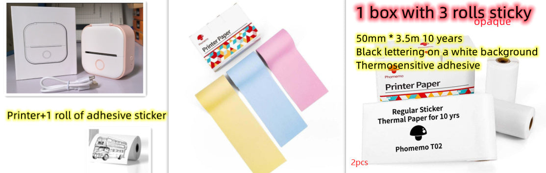 Shopi Vella Portable Mini Thermal Label Printer - Multiple Colors