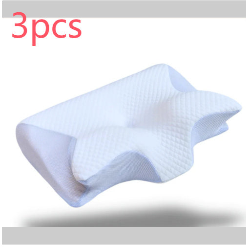 Shopi Vella white pillow case designed for memory foam pillow for sleeping with ergonomic support