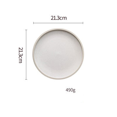 Shopi Vella Pure Color Ceramic Plate Set - Elegant Dinnerware