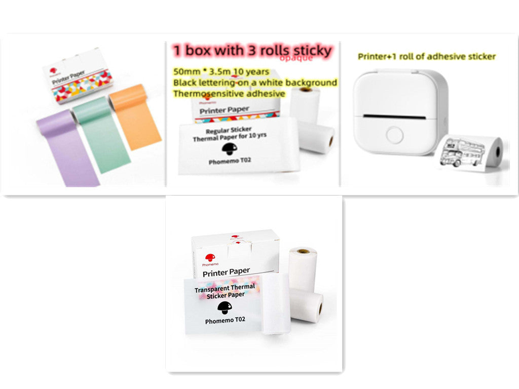 Shopi Vella Portable Mini Thermal Label Printer - Multiple Colors