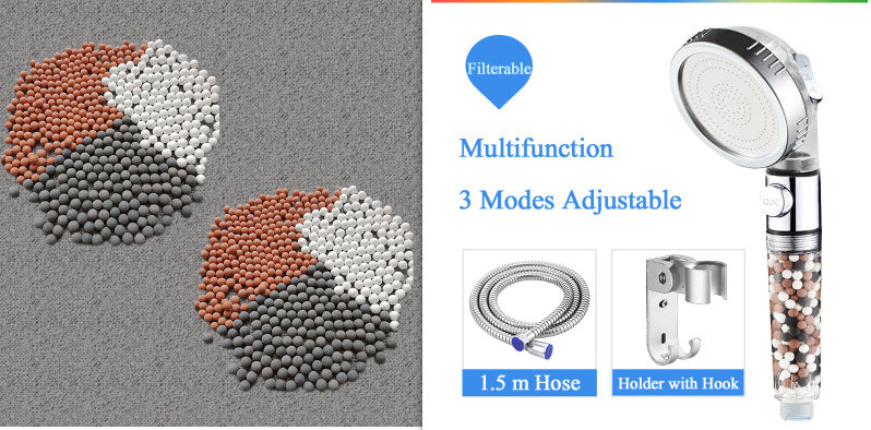 Shopi Vella Negative Ion Shower Head with Filter Beads
