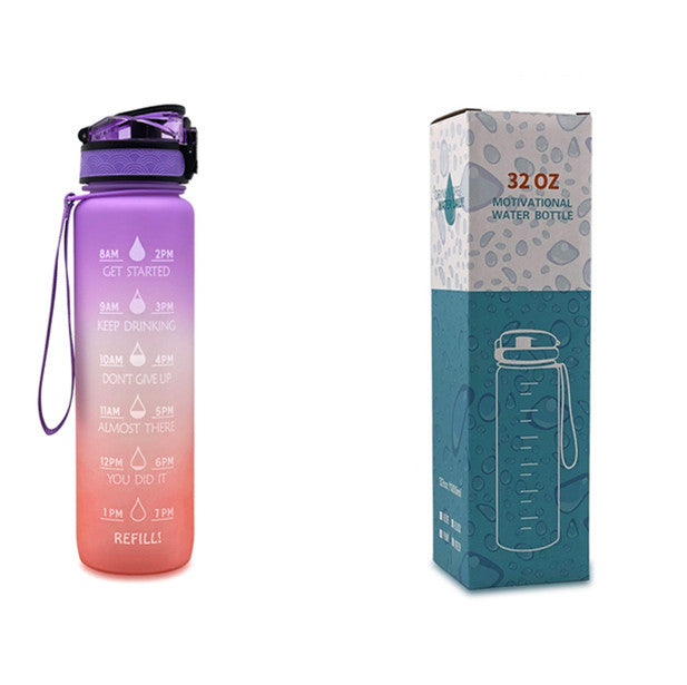 Shopi Vella Motivational Water Bottle with Time Marker