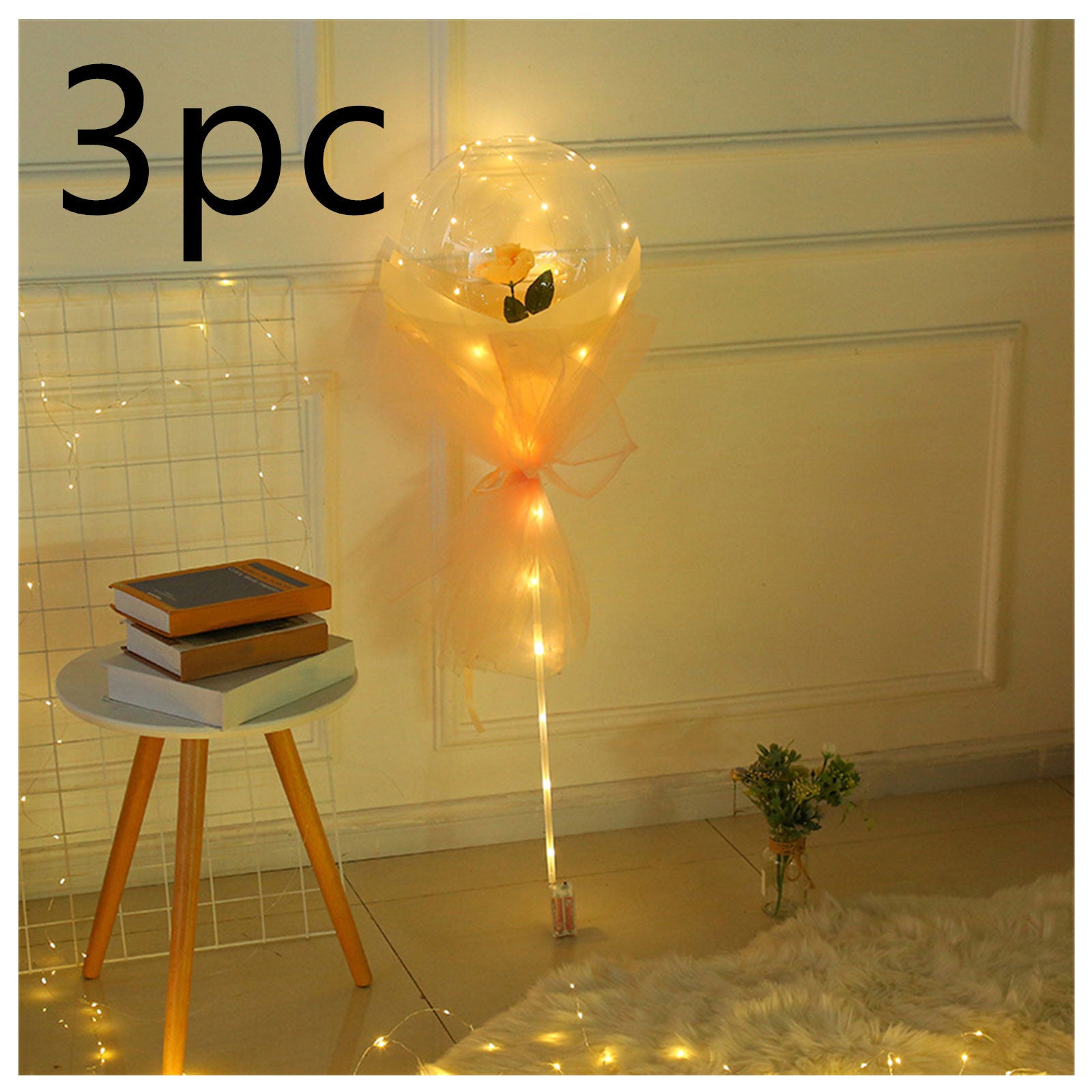 Shopi Vella LED Rose Balloon Bouquet with Lights