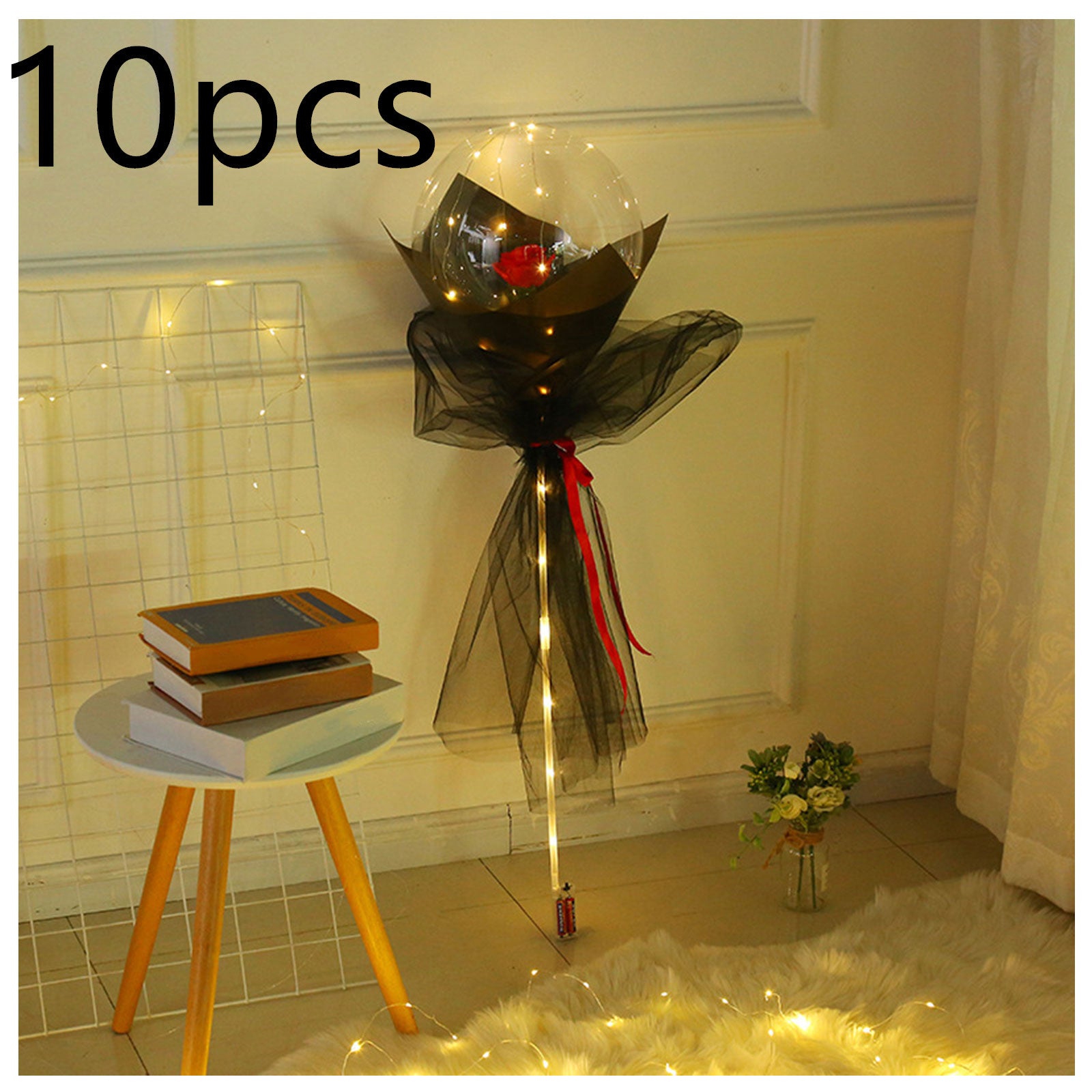 Shopi Vella LED Rose Balloon Bouquet with Lights