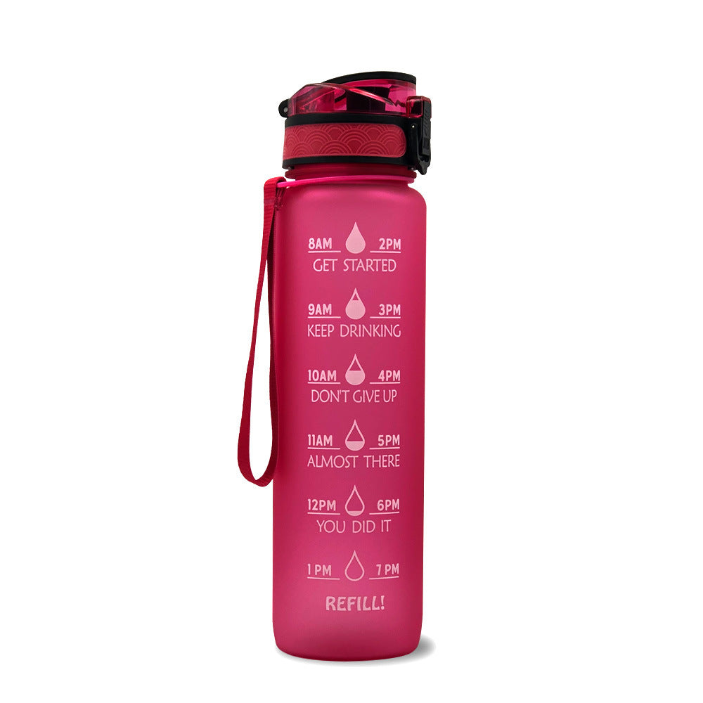 Shopi Vella Motivational Water Bottle with Time Marker