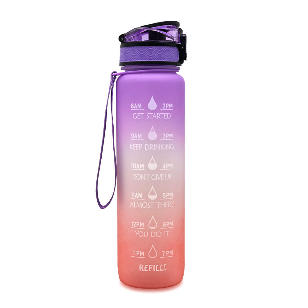 Shopi Vella Motivational Water Bottle with Time Marker