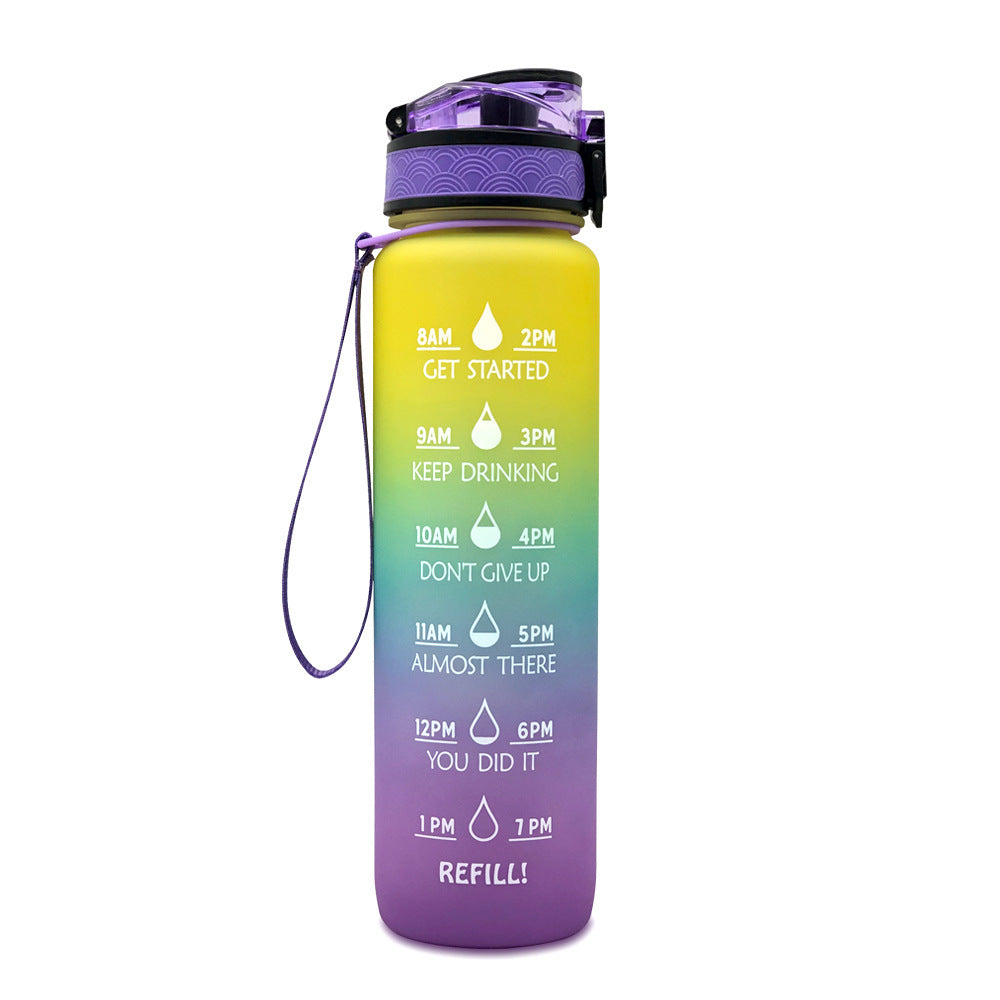 Shopi Vella Motivational Water Bottle with Time Marker