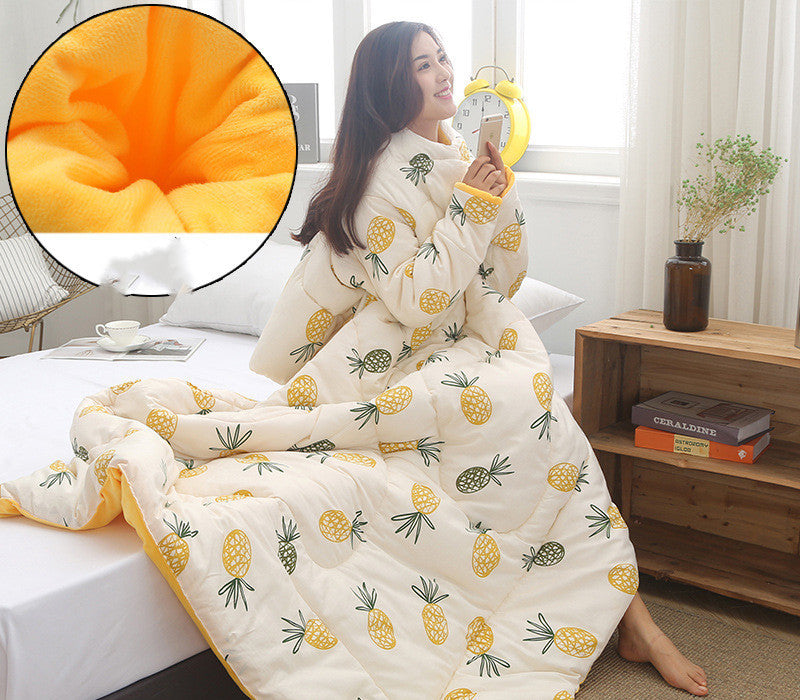 Shopi Vella Winter Quilt with Sleeves Cozy Design
