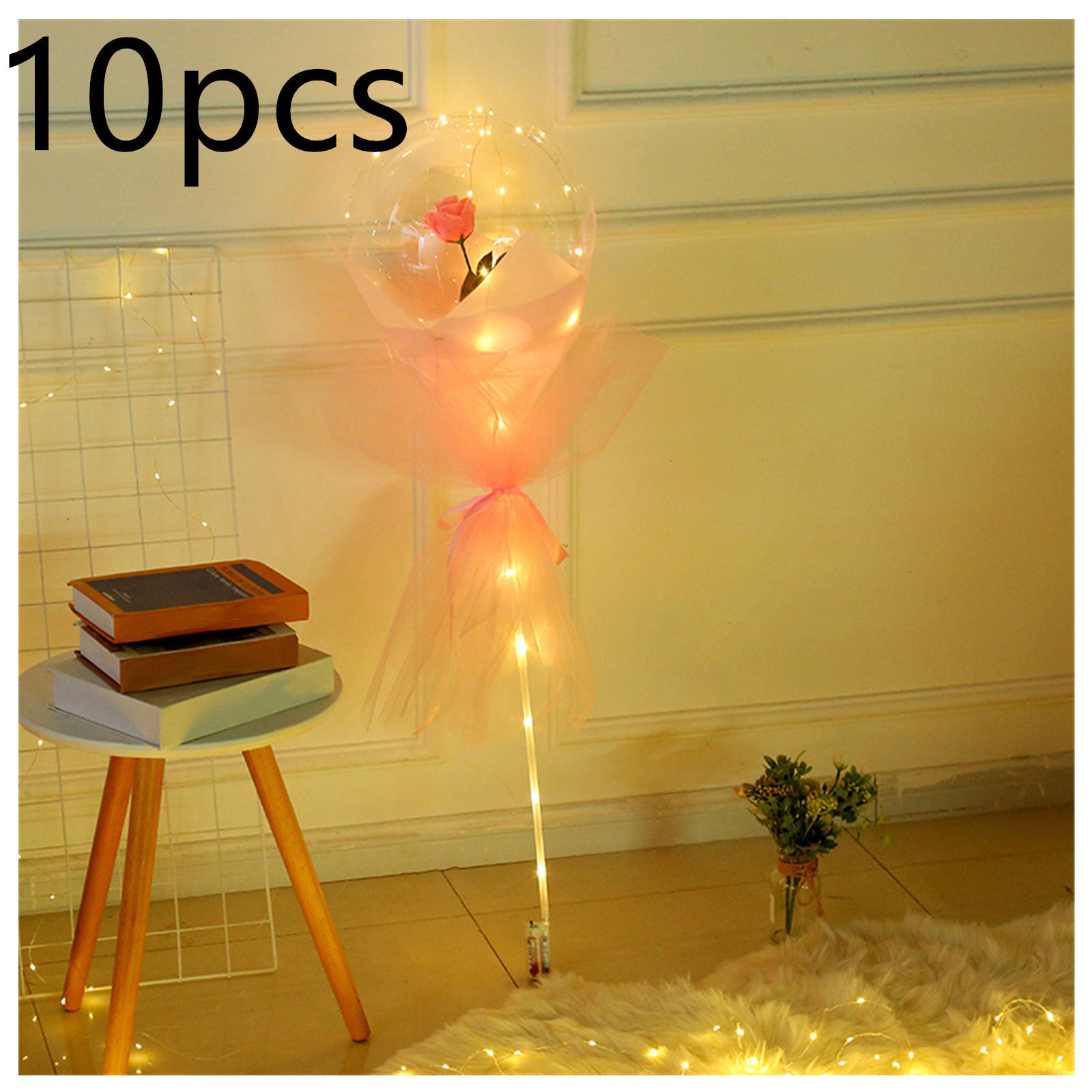 Shopi Vella LED Rose Balloon Bouquet with Lights
