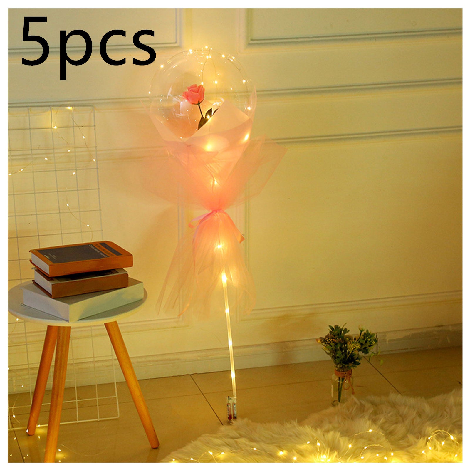 Shopi Vella LED Rose Balloon Bouquet with Lights