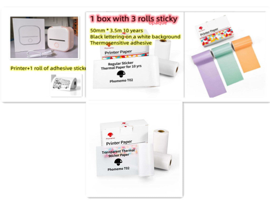 Shopi Vella Portable Mini Thermal Label Printer - Multiple Colors