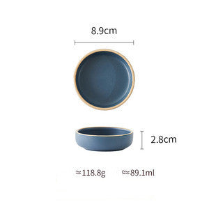 Shopi Vella Pure Color Ceramic Plate Set - Elegant Dinnerware