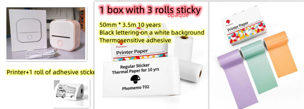 Shopi Vella Portable Mini Thermal Label Printer - Multiple Colors