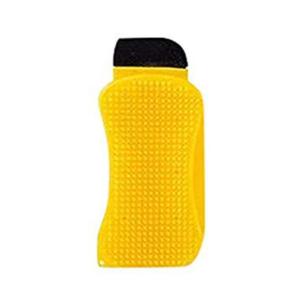 Shopi Vella yellow 3-in-1 cleaning sponge with textured surface for versatile kitchen cleaning