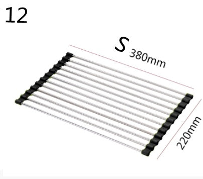 Shopi Vella Foldable Kitchen Sink Rack Stainless Steel