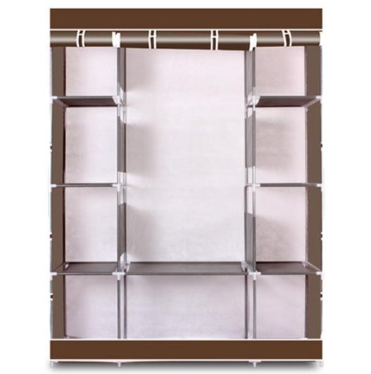 Shopi Vella 4 layer non woven wardrobe with multiple shelves for organized clothing storage