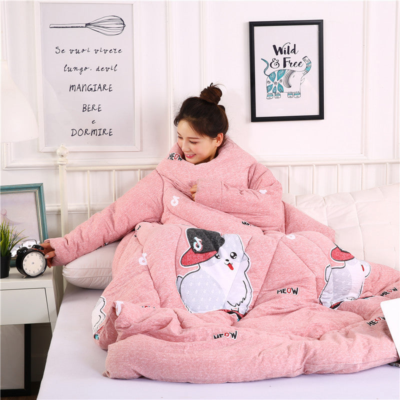 Shopi Vella Winter Quilt with Sleeves Cozy Design