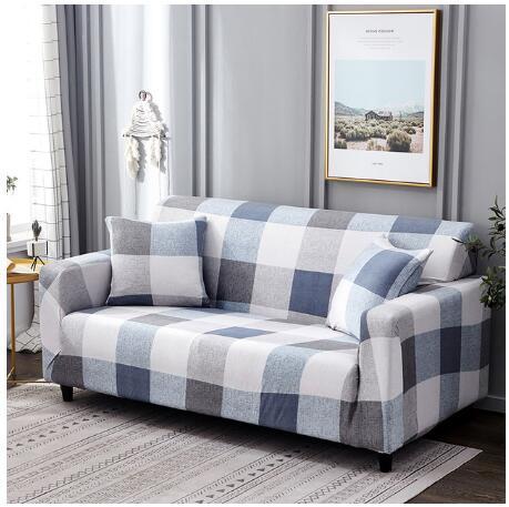 Shopi Vella Elastic Sofa Cover - Geometric Pattern Comforter