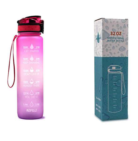 Shopi Vella Motivational Water Bottle with Time Marker