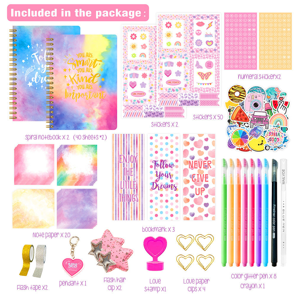 Hand Account Girl's Birthday Gift Scrapbook Children's Diary Suit