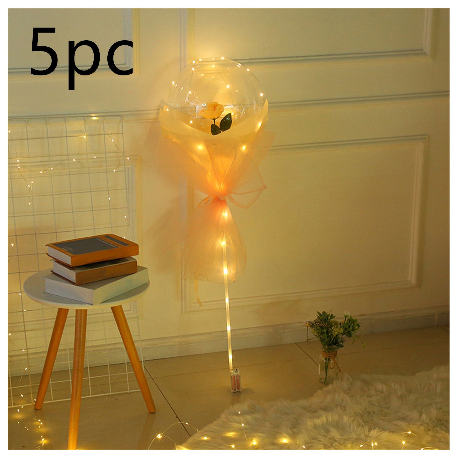 Shopi Vella LED Rose Balloon Bouquet with Lights