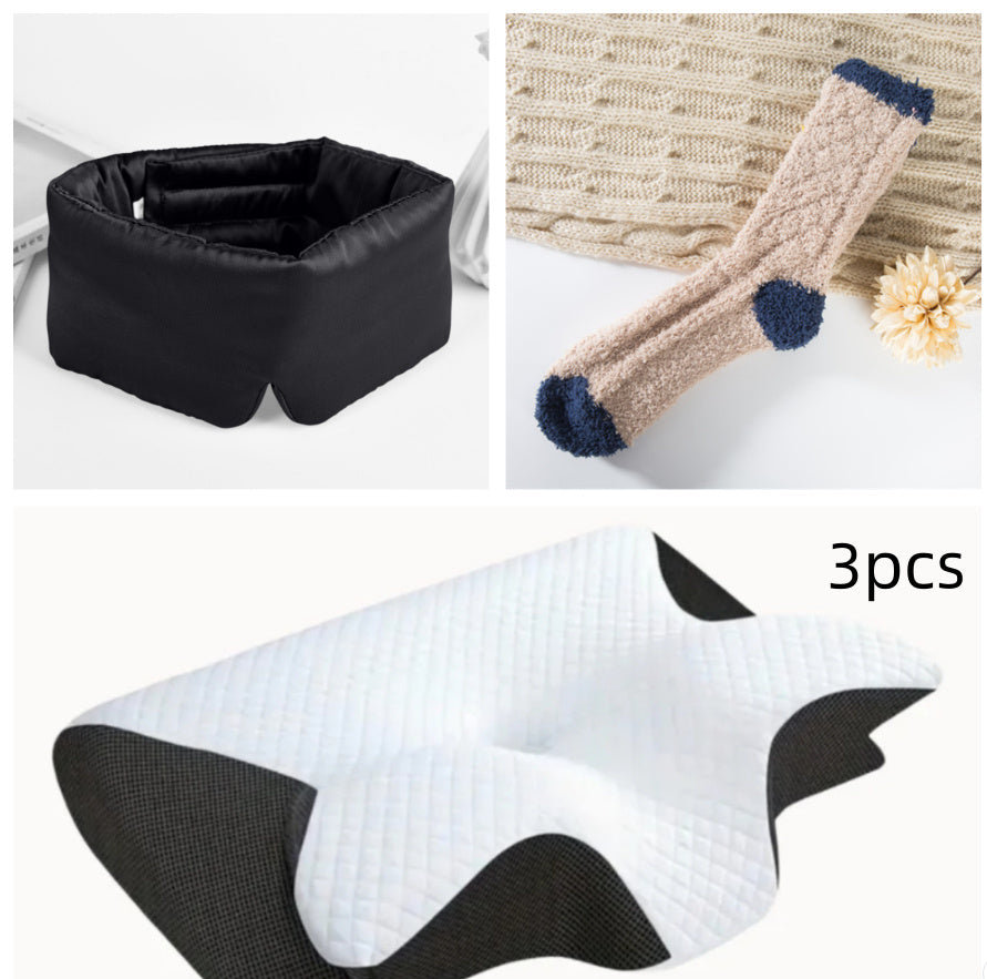 Shopi Vella pillow case set designed for memory foam pillow for sleeping with soft textured and ergonomic covers