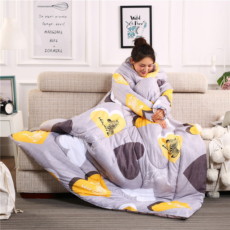 Shopi Vella Winter Quilt with Sleeves Cozy Design