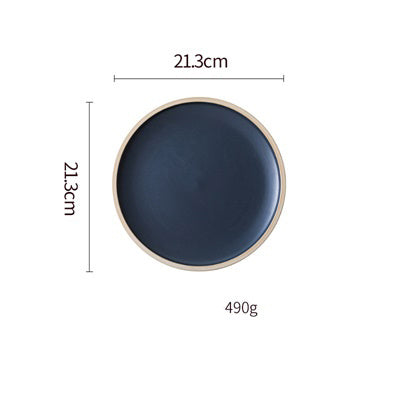 Shopi Vella Pure Color Ceramic Plate Set - Elegant Dinnerware