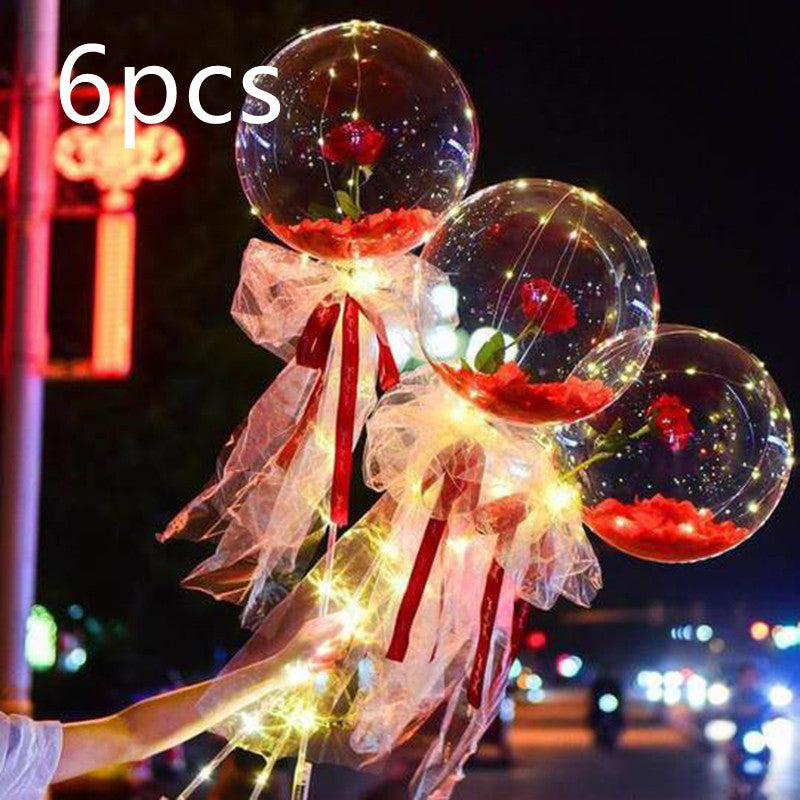 Shopi Vella LED Rose Balloon Bouquet with Lights