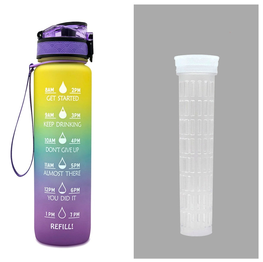 Shopi Vella Motivational Water Bottle with Time Marker