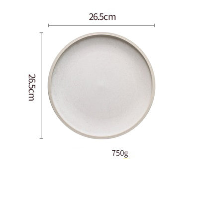 Shopi Vella Pure Color Ceramic Plate Set - Elegant Dinnerware