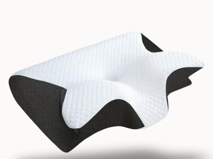 Shopi Vella pillow case designed for memory foam pillow for sleeping with breathable white and black fabric