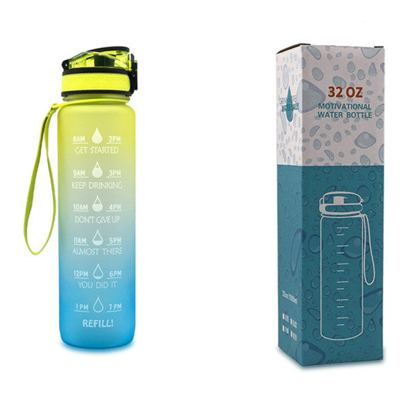 Shopi Vella Motivational Water Bottle with Time Marker