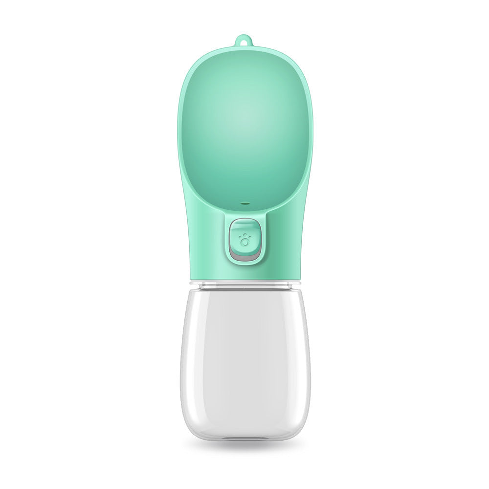 Shopi Vella 800ml high capacity dog water bottle in mint green for pet hydration on the go