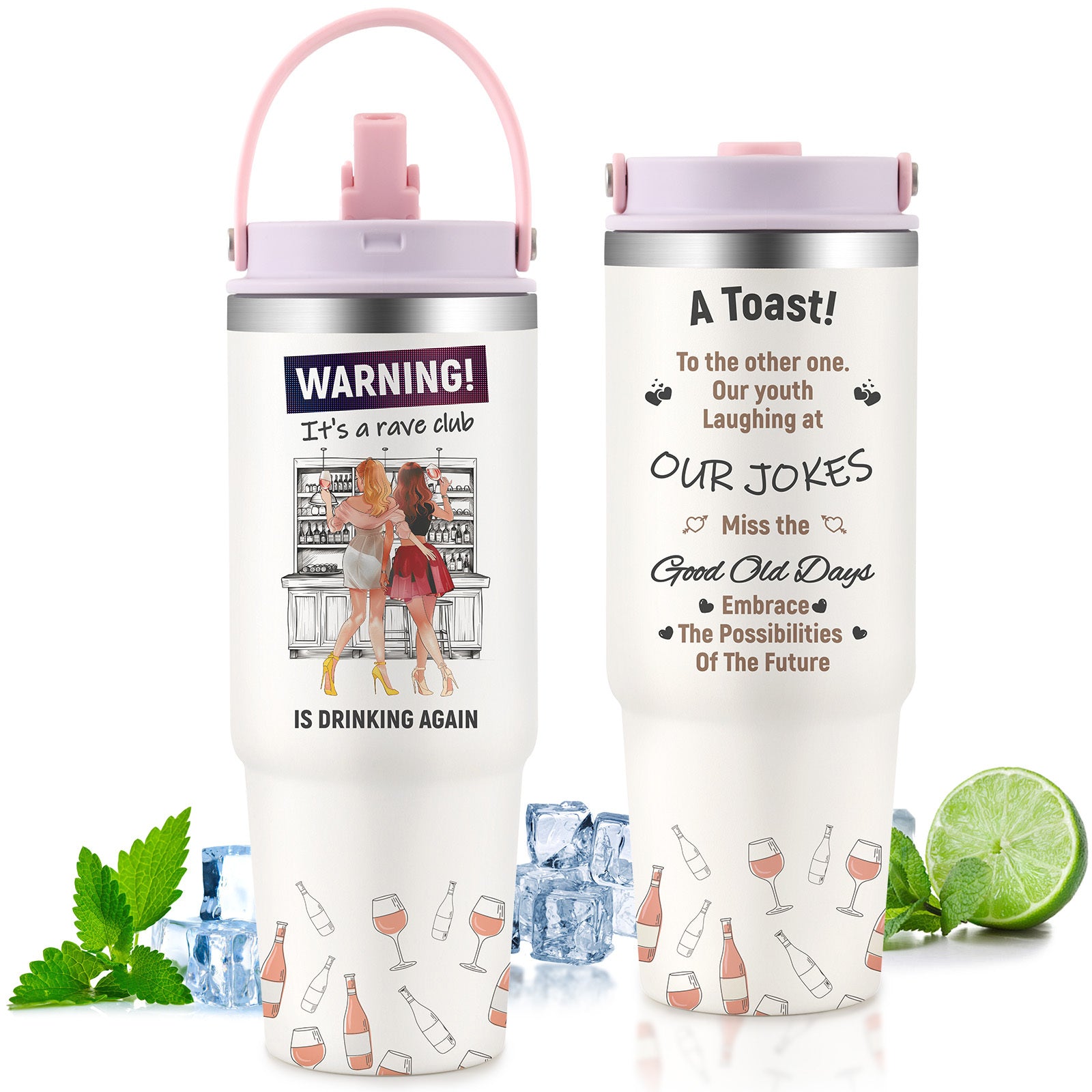Shopi Vella Custom Gift Tumbler for Couples - Romantic Design