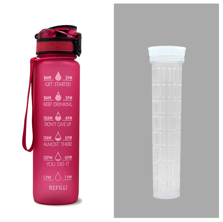 Shopi Vella Motivational Water Bottle with Time Marker