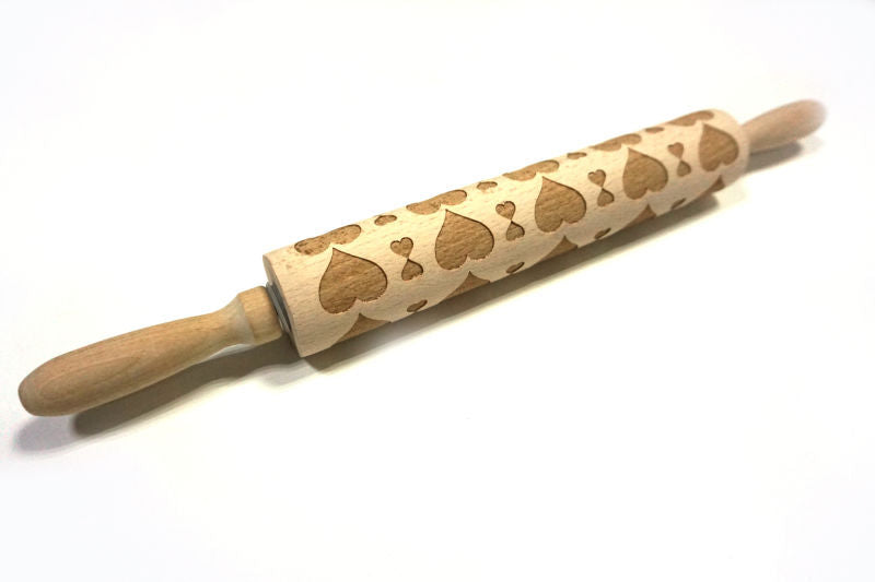 Shopi Vella Christmas Embossing Rolling Pin with Star Pattern
