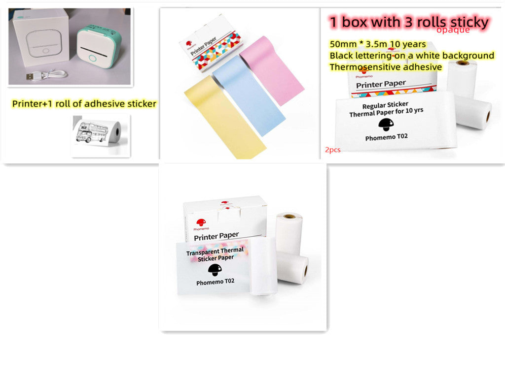 Shopi Vella Portable Mini Thermal Label Printer - Multiple Colors