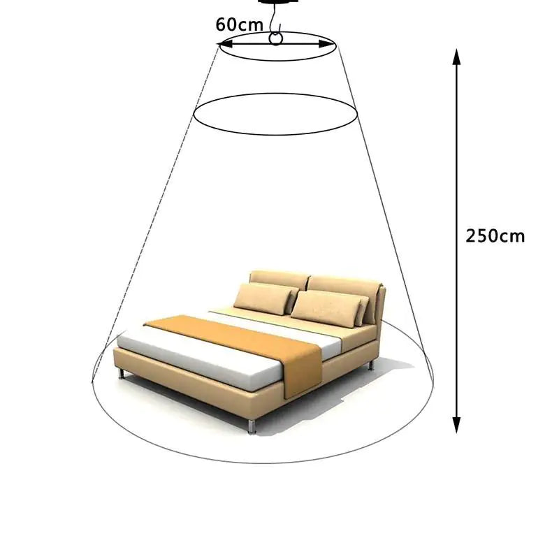 White Princess Mosquito Net with Dome Design