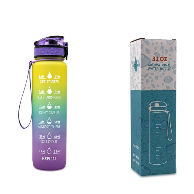 Shopi Vella Motivational Water Bottle with Time Marker