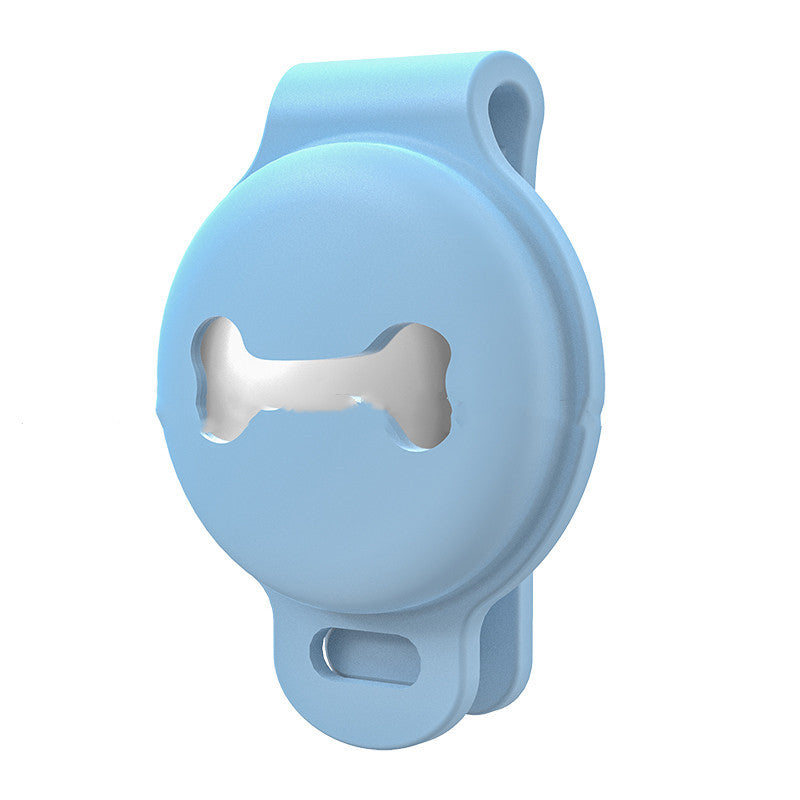 Shopi Vella Aero Tower silicone cover in blue with bone-shaped cutout for home storage protection