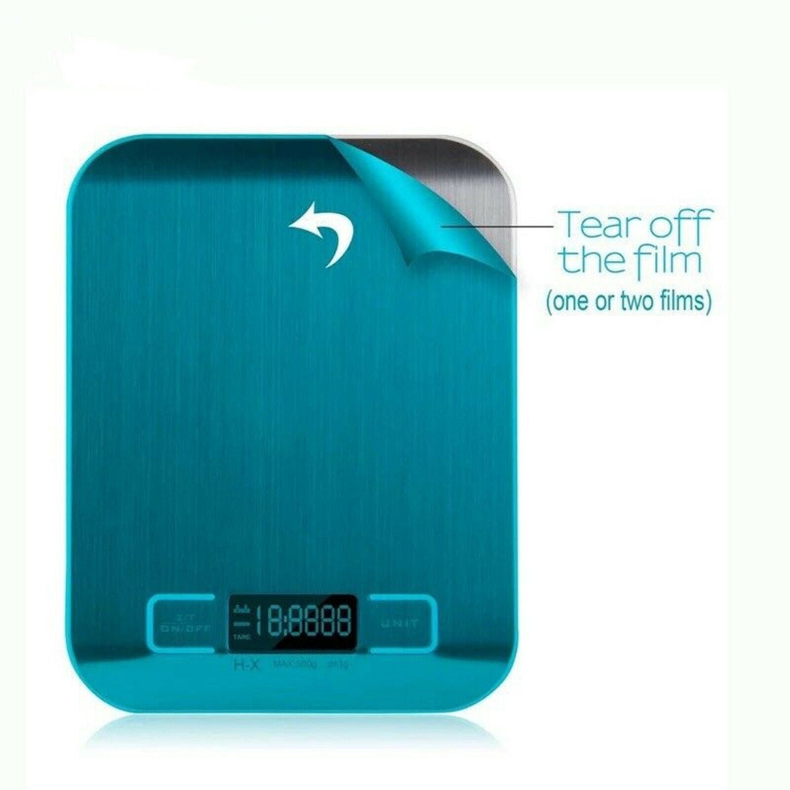 Shopi Vella 5kg kitchen measuring scale with protective film and digital display for precise kitchen storage