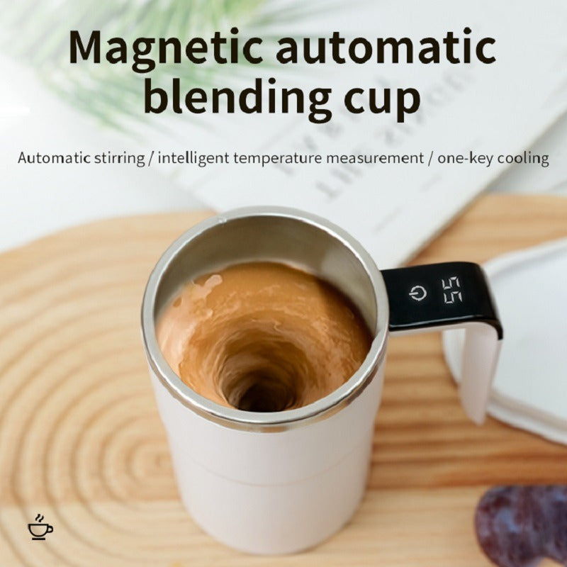 Shopi Vella automatic coffee stirring cup with magnetic blending and intelligent temperature display