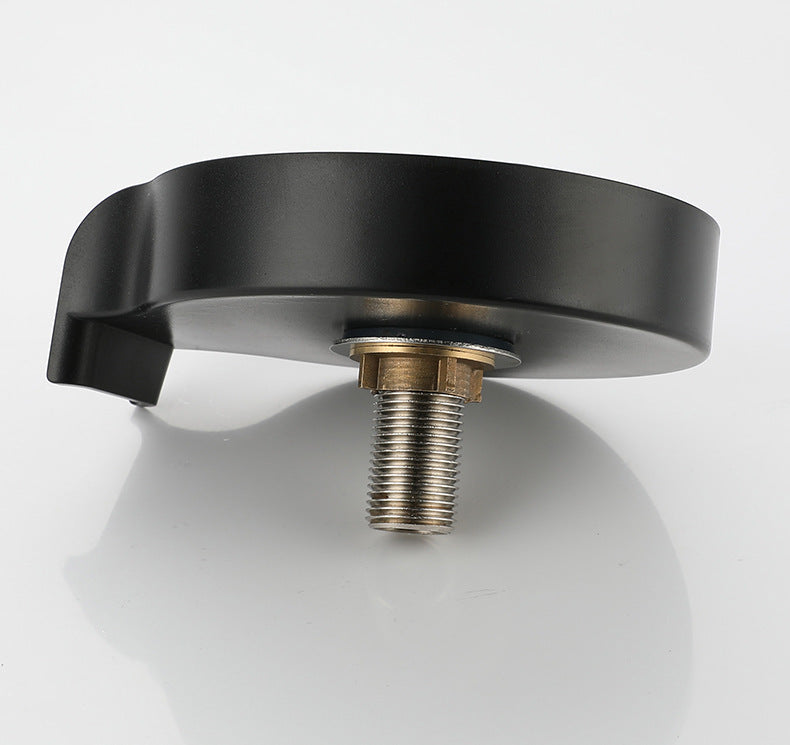 Shopi Vella automatic cup washer for sink with black top and metal threaded attachment