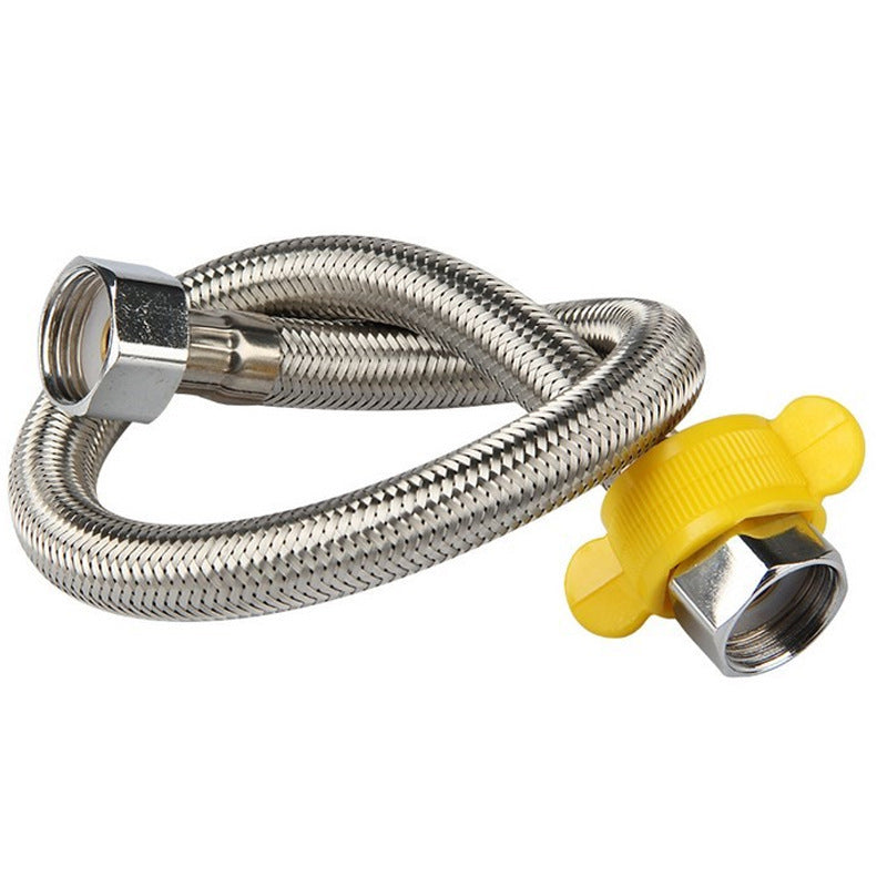 Shopi Vella automatic cup washer for sink flexible metal hose with yellow connector